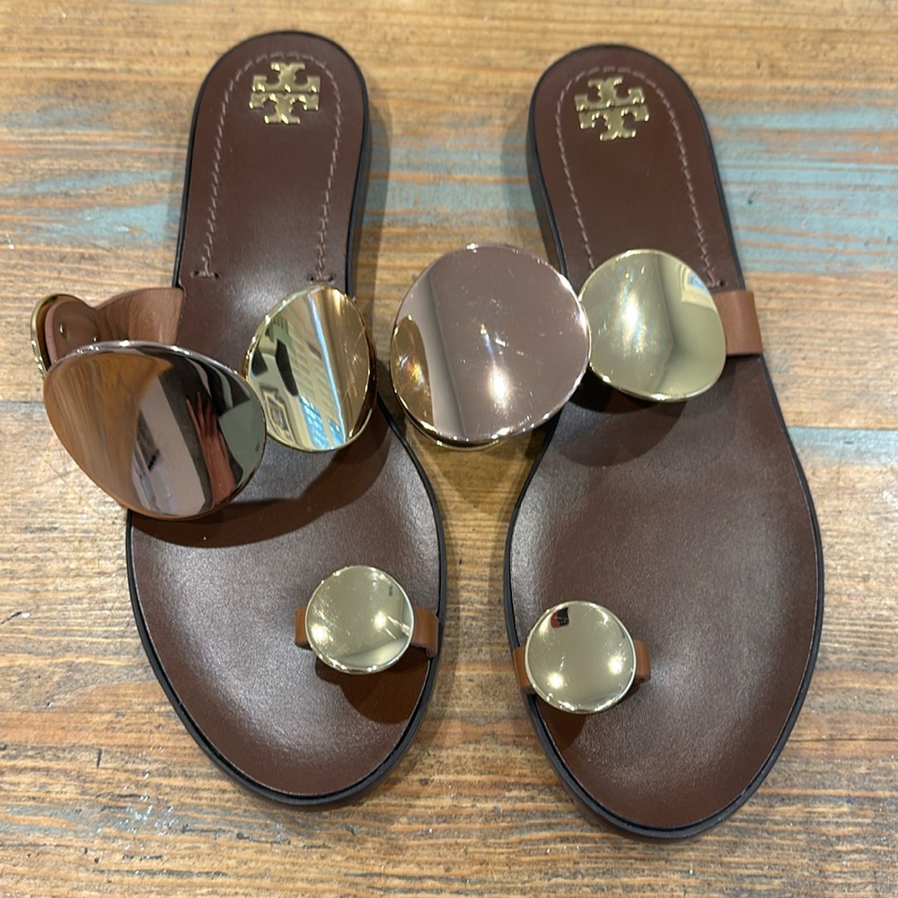 Tory Burch Patos Multi Disc Sandal sz 10M Great Condition!